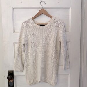 White 100% cotton Cynthia Rowley sweater size M
